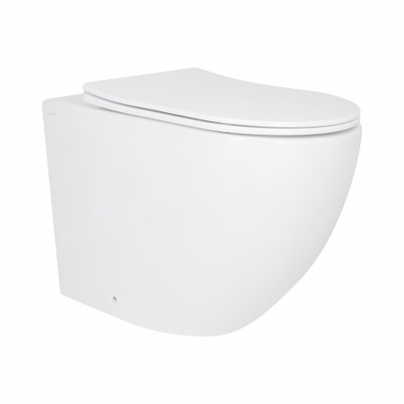 Унитаз подвесной Qtap Robin Ultra Quiet безободковый с сиденьем Soft-close 520x365x365 мм WHITE