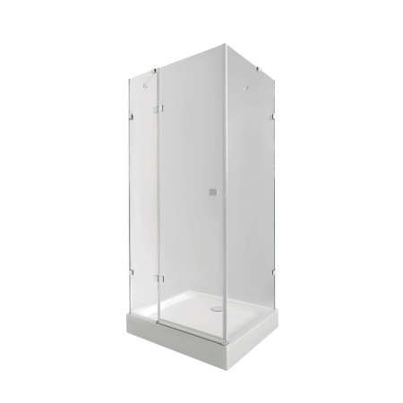 Набор Qtap душевая кабина Capricorn CRM1099SC6 Clear 2020x900x900 мм + поддон Tern 309912C 90x90x12 см с сифоном