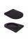 Унітаз підлоговий Qtap Scorpio Ultra Quiet безобідковий з сидінням Soft-close MATT BLACK QT14226088AMB