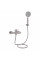 Змішувач для душу Lidz Luna 010 (з душовим гарнітуром) (k35) LDLUN010NKS46095 Nickel