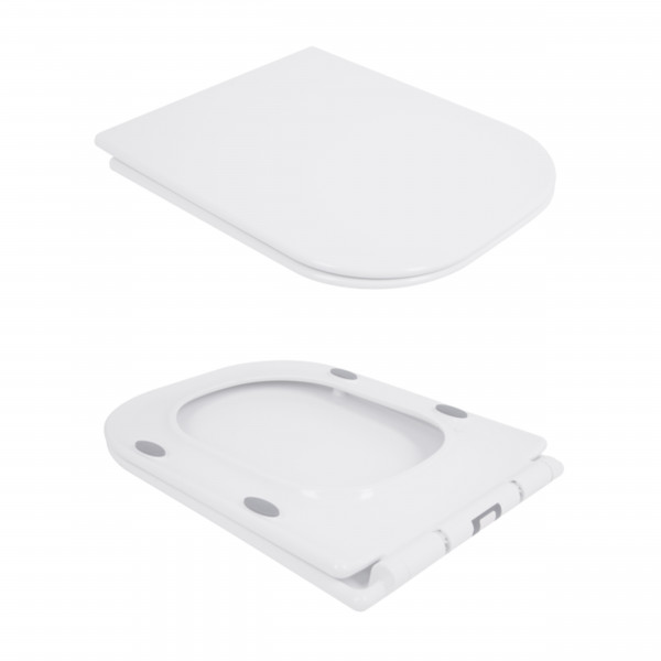 Унітаз-компакт Qtap Nando безобідковий з сидінням Soft-close QT12221222AW