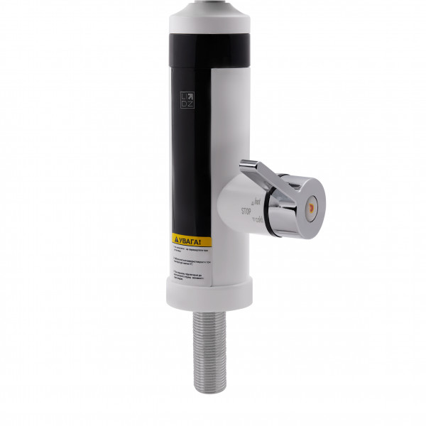 Проточний кран-водонагрівач кухонний для кухні Lidz Warm 061 LDWAR061WCR35431 White / Chrome