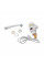 Проточний кран-водонагрівач кухонний для кухні Lidz Warm 057 LDWAR057WCR24983 White / Chrome