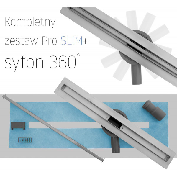 Трап для душу REA NEO 70 SLIM PRO сталь