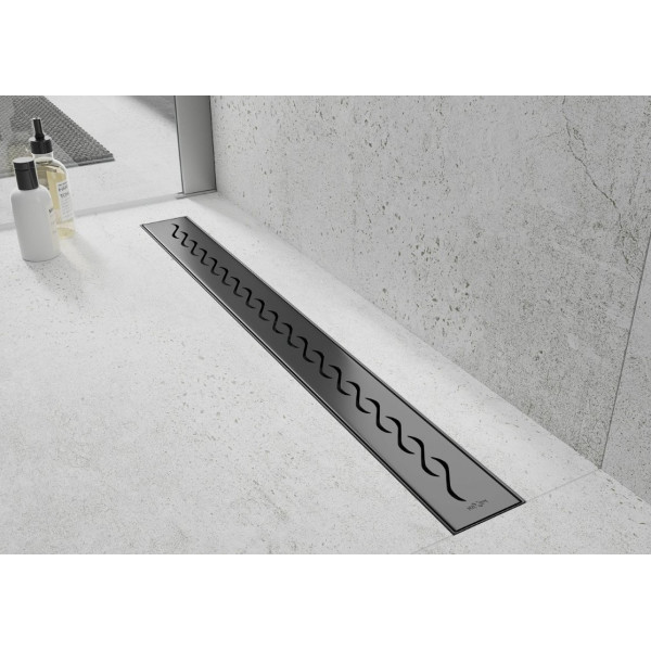 Трап для душу MEXEN FLAT 100 M18 BLACK чорний