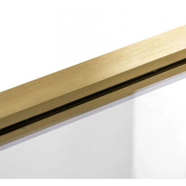 Шторка для ванни REA AGAT-2 100 BRUSHED GOLD складана