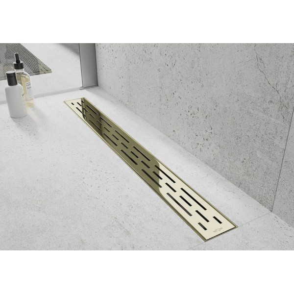 Трап для душу MEXEN FLAT 60 M01 GOLD 360° золотий