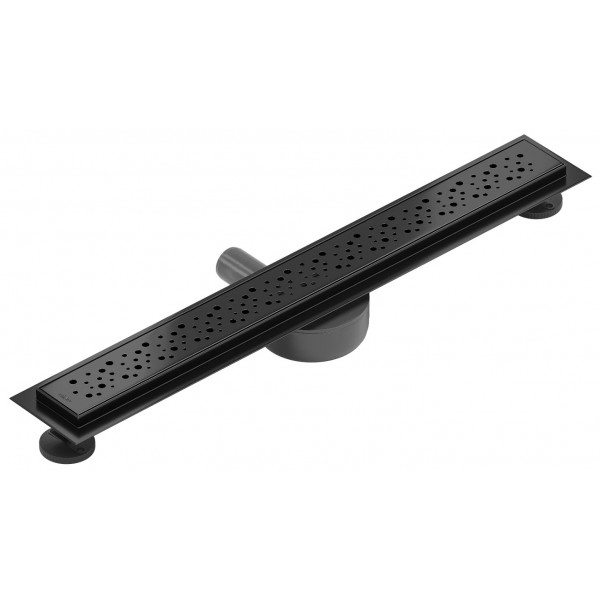 Трап для душу MEXEN FLAT 50 M12 BLACK 360 ° чорний