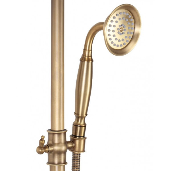 Душовий гарнітур REA BERGAMO ANTIQUE BRONZE з виливом