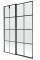 Шторка для ванни MEXEN FLIP-2 120 BLACK рухома