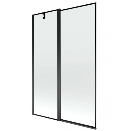 Шторка для ванни MEXEN FLIP-1 120 BLACK рухома