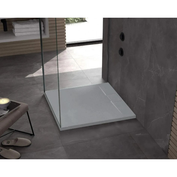 Душовий піддон REA BAZALT 90x90 GREY