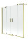 Шторка для ванни MEXEN VELAR DUO 150 BRUSHED GOLD розсувна