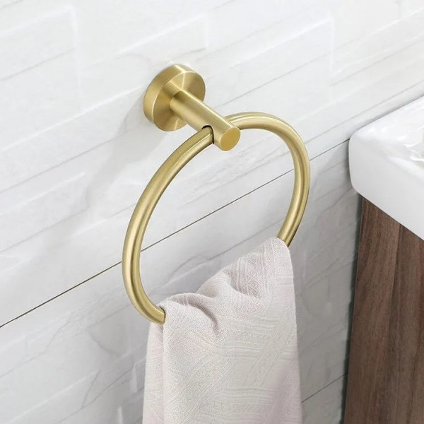 Рушникотримувач кільце REA 332915B MIST 05 BRUSHED GOLD