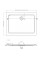 Душовий піддон MEXEN FLAT 110x90 WHITE-B