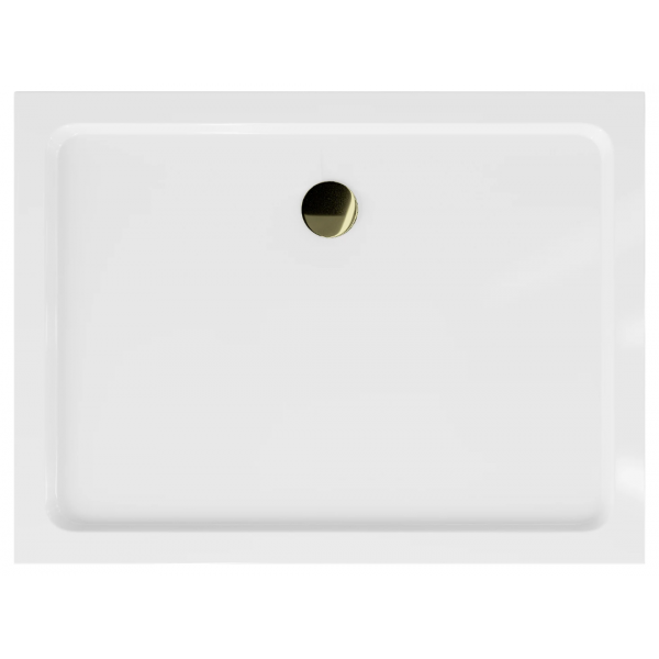 Душовий піддон MEXEN FLAT 110x100 WHITE-G
