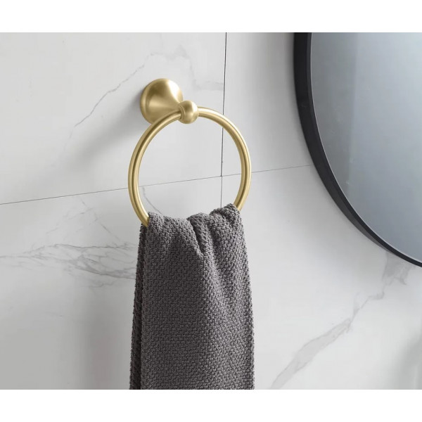 Рушникотримувач кільце REA 332867 BRUSHED GOLD