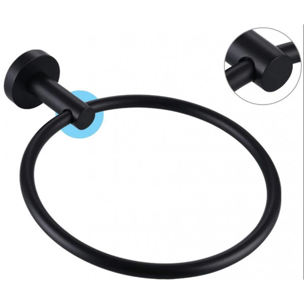 Рушникотримувач кільце REA 332915A MIST 05 BLACK