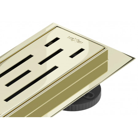 Трап для душу MEXEN FLAT 90 M01 GOLD 360° золотий