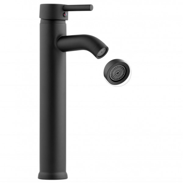 Смеситель для раковины (умывальника) YOKA SPA 36 BLACK черный высокий *