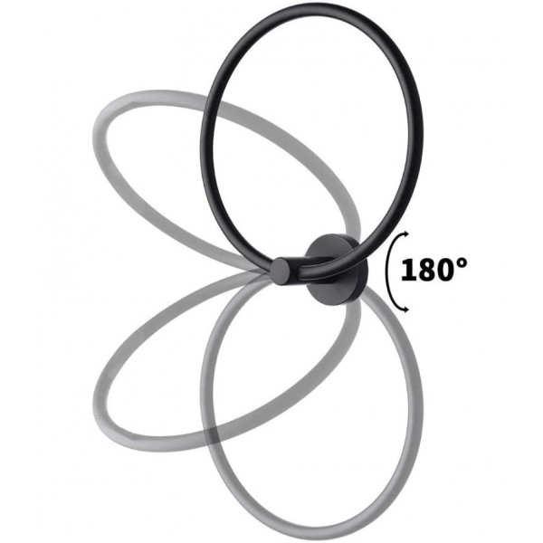 Рушникотримувач кільце REA 332915A MIST 05 BLACK