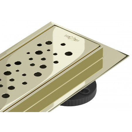 Трап для душу MEXEN FLAT 60 M12 GOLD 360 ° золотий