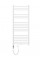 Сушка для рушників MEXEN YODO 120х50 WHITE 600W електрична