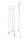 Сушка для рушників MEXEN PINO 140х24 WHITE 200W електрична