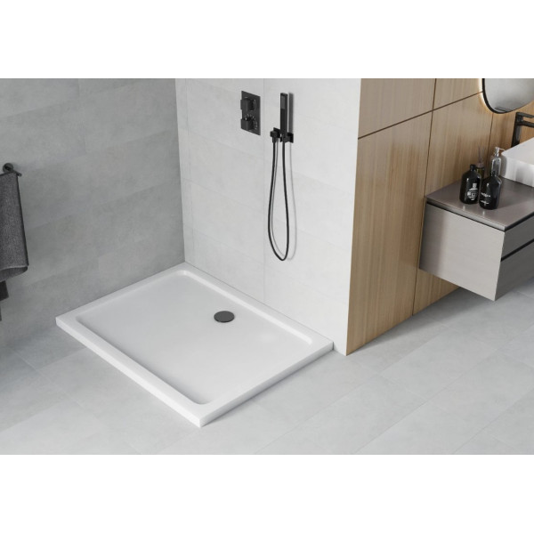 Душовий піддон MEXEN FLAT 110x90 WHITE-B