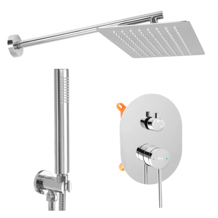 Душевая система REA OVAL CHROME + BOX скрытого монтажа