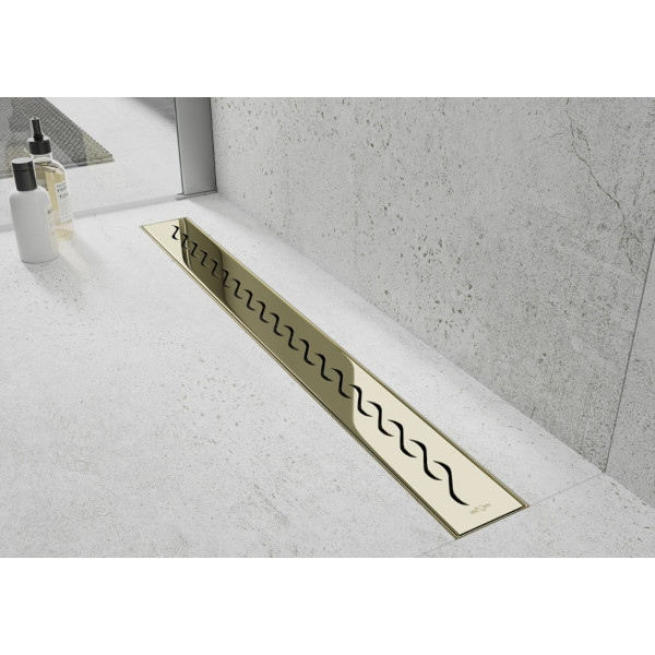 Трап для душу MEXEN FLAT 50 M18 GOLD 360 ° золотий