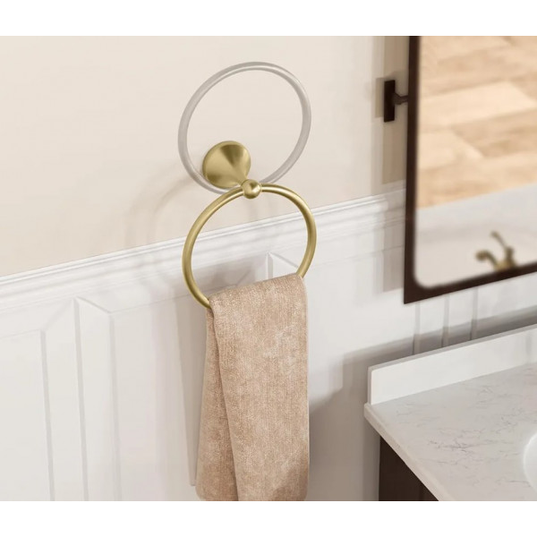 Рушникотримувач кільце REA 332867 BRUSHED GOLD