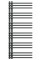 Сушка для рушників MEXEN NEPTUN 120х50 ANTHRACITE водяна