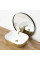 Умывальник (раковина) REA FLORIA BRUSHED GOLD WHITE накладной *