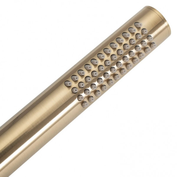 Душова система REA LUNGO BRUSHED GOLD з термостатом + BOX прихованого монтажу