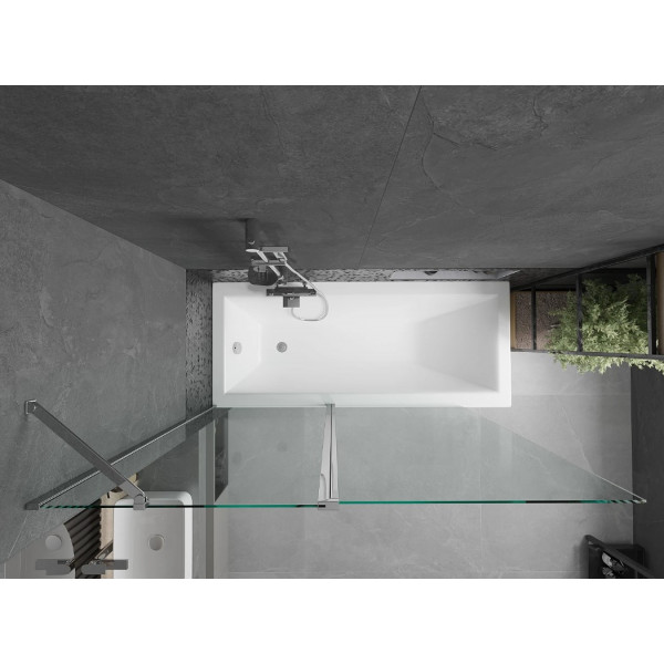 Шторка для ванни MEXEN FLIP 140 CHROME рухлива