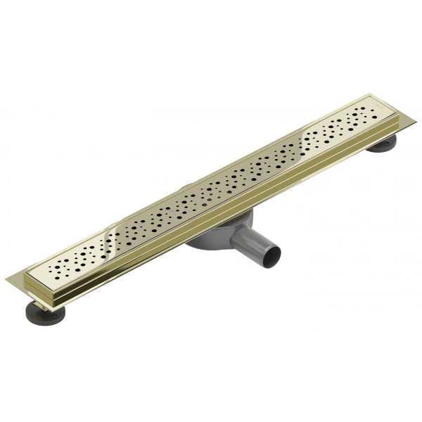 Трап для душу MEXEN FLAT 70 M12 GOLD 360 ° золотий