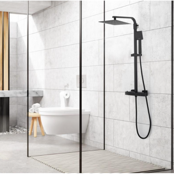 Душевой гарнитур YOKA GOBA 25 BLACK с термостатом *
