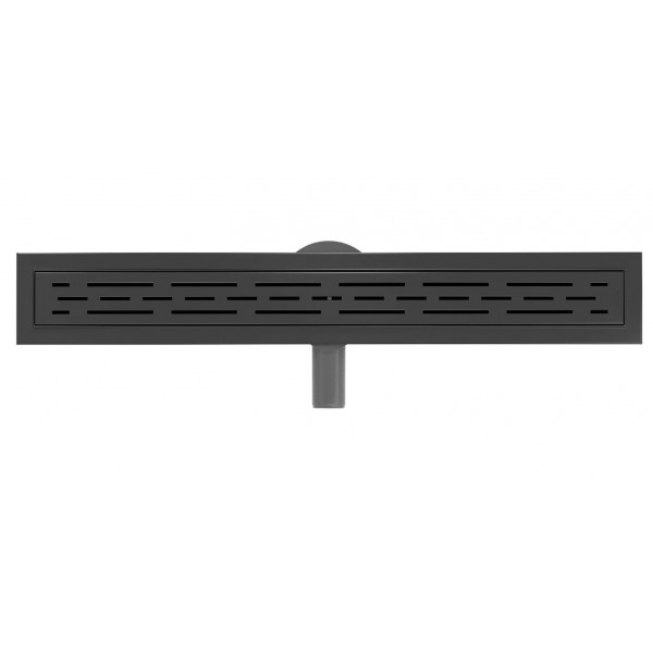 Трап для душу MEXEN FLAT 70 M01 BLACK 360° чорний