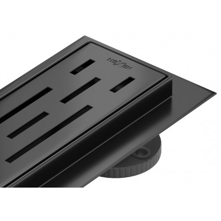 Трап для душу MEXEN FLAT 80 M01 BLACK 360 ° чорний