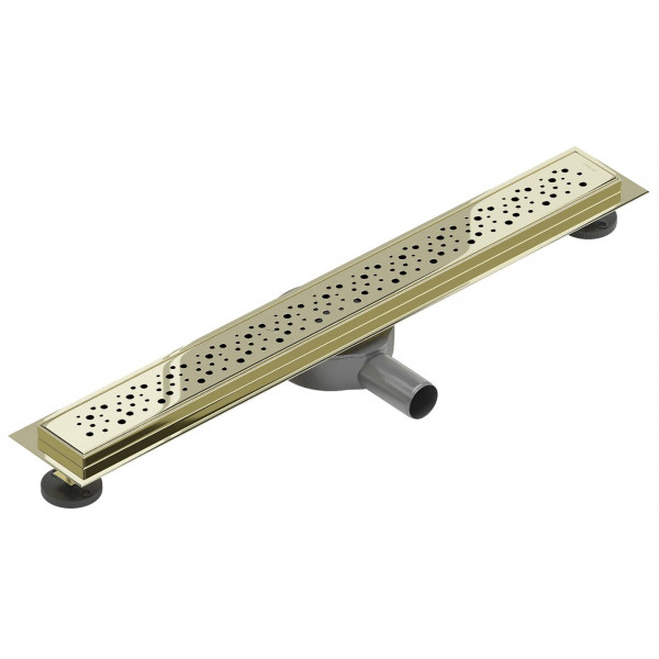 Трап для душу MEXEN FLAT 60 M12 GOLD 360 ° золотий
