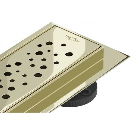 Трап для душу MEXEN FLAT 100 M12 GOLD 360 ° золотий