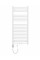 Сушка для рушників MEXEN PLUTON 120х50 WHITE 600W електричний
