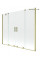 Шторка для ванни MEXEN VELAR DUO 170 BRUSHED GOLD розсувна