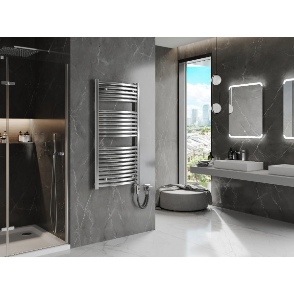 Сушка для рушників MEXEN HELIOS 120х60 CHROME 600W електрична