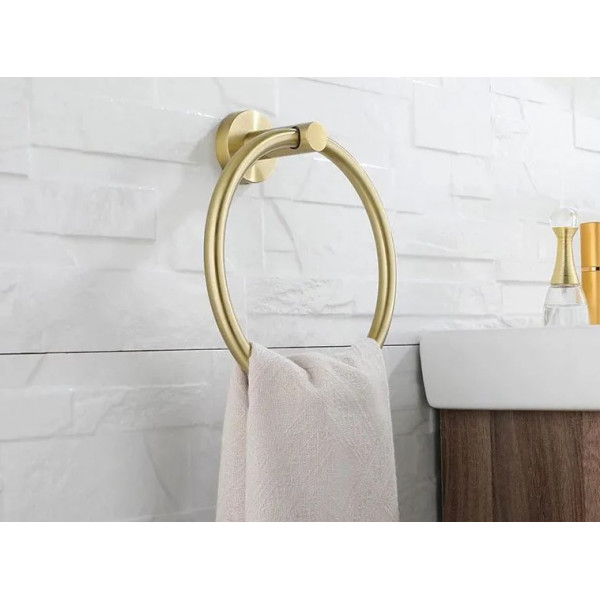 Рушникотримувач кільце REA 332915B MIST 05 BRUSHED GOLD