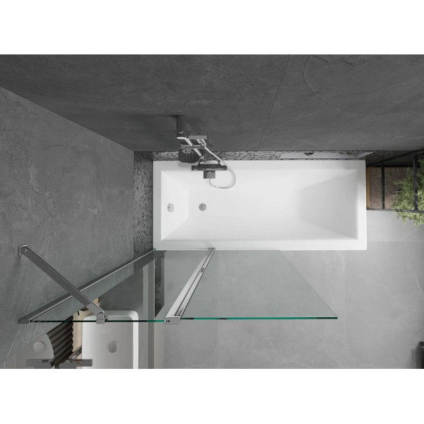 Шторка для ванни MEXEN FLIP 100 CHROME рухлива