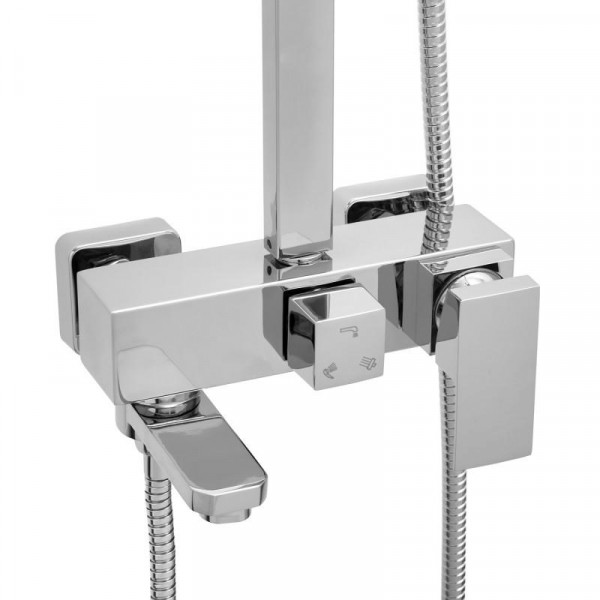 Душевой гарнитур YOKA CUBE 25 CHROME с изливом *