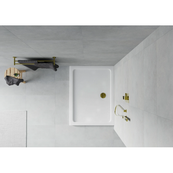 Душовий піддон MEXEN FLAT 110x90 WHITE-G