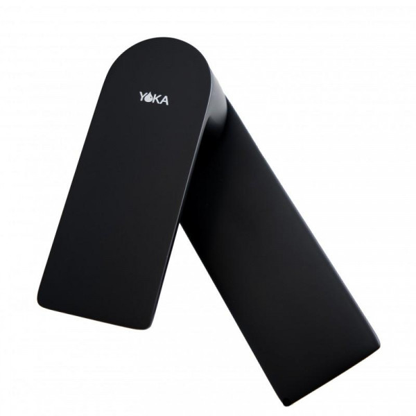 Смеситель для раковины (умывальника) YOKA LOLA 24 BLACK черный низкий *